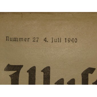 Illustrierte Zeitung, Nr. 27, 4. julio de 1940, Am Tag des Deutschen Asedios. Espenlaub militaria